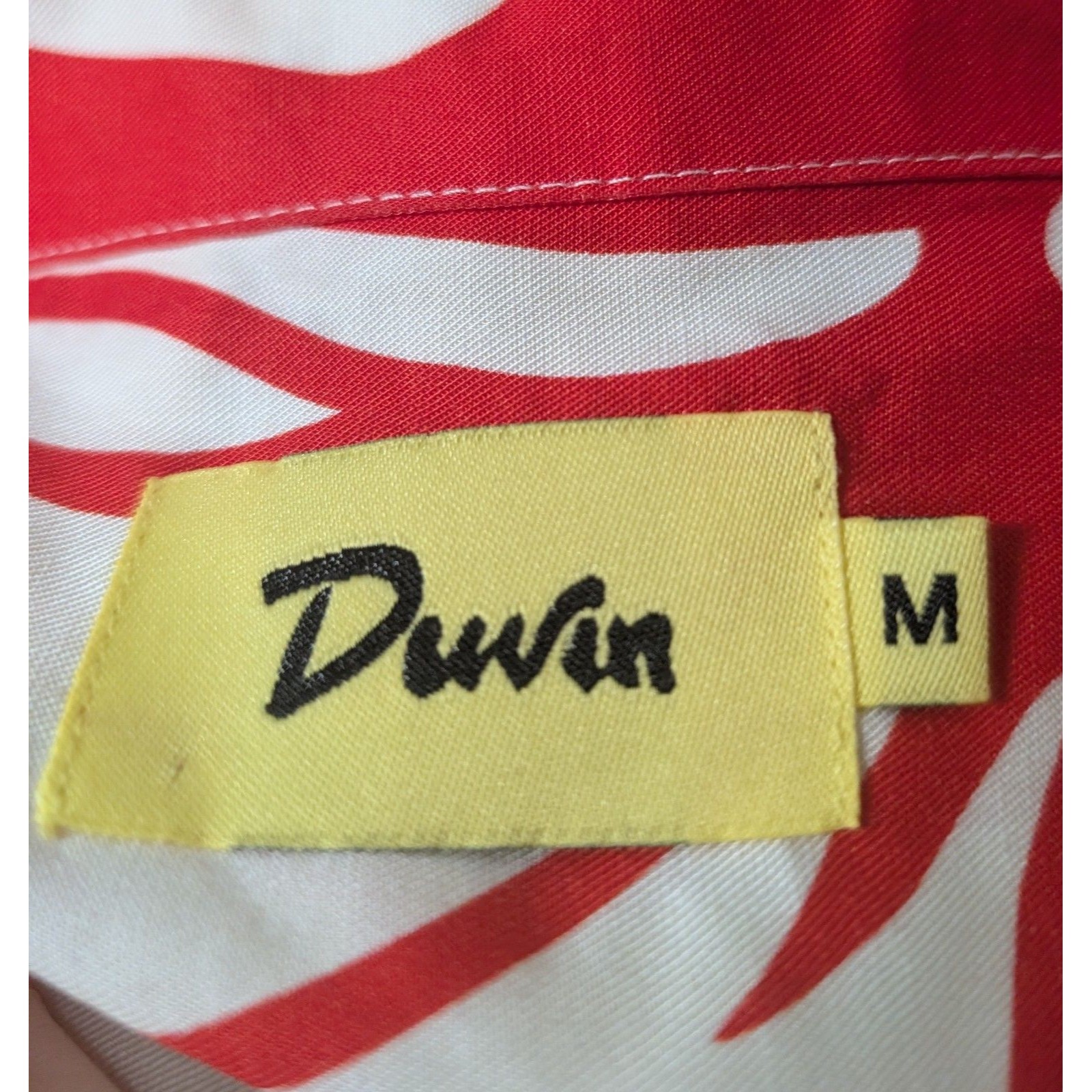 Nwot Duvin Design Co. Size M Hibiscus Camp Shirt Button-Up Tencel Linen Blend — image 5 of 8